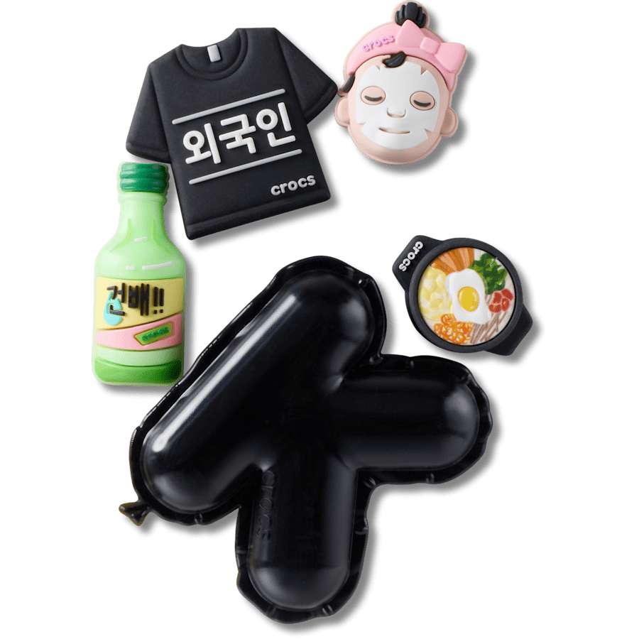Korea Essentials 5 Pack - charm view - Jibbitz Charms