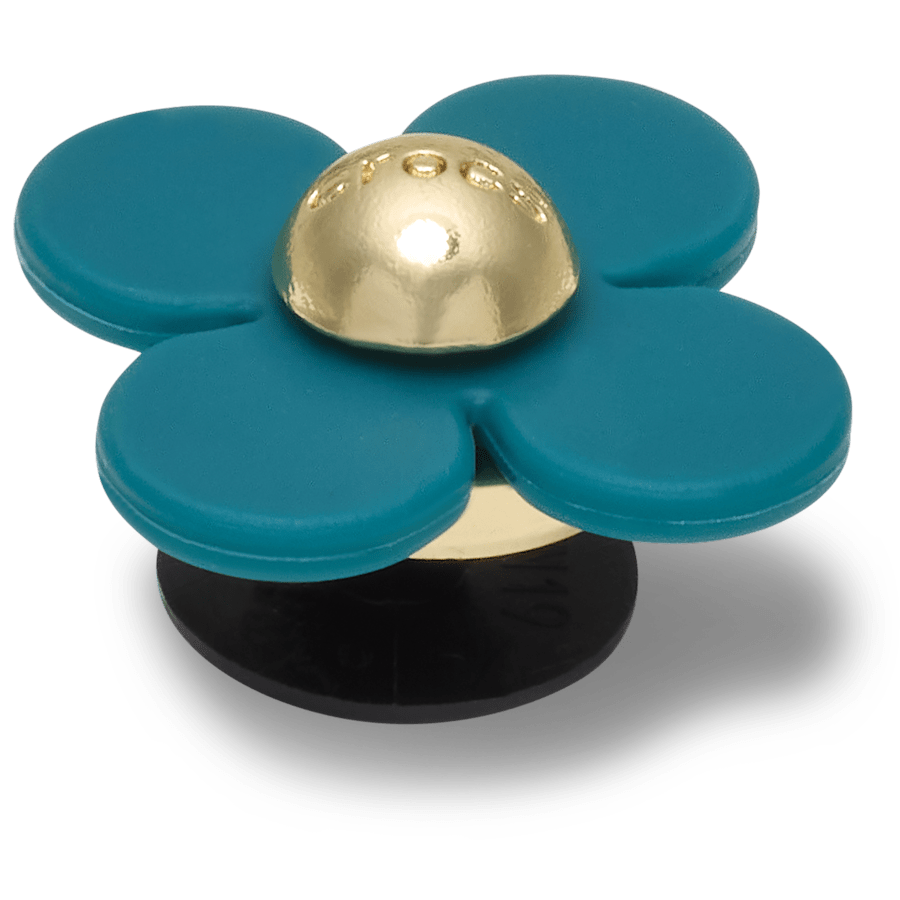Retro Blue Spinner Flower - Angle personnalisé - Jibbitz Charms