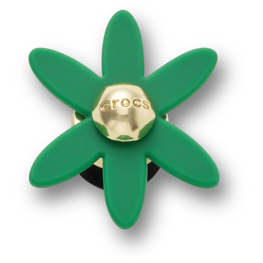 Retro Green Spinner Flower