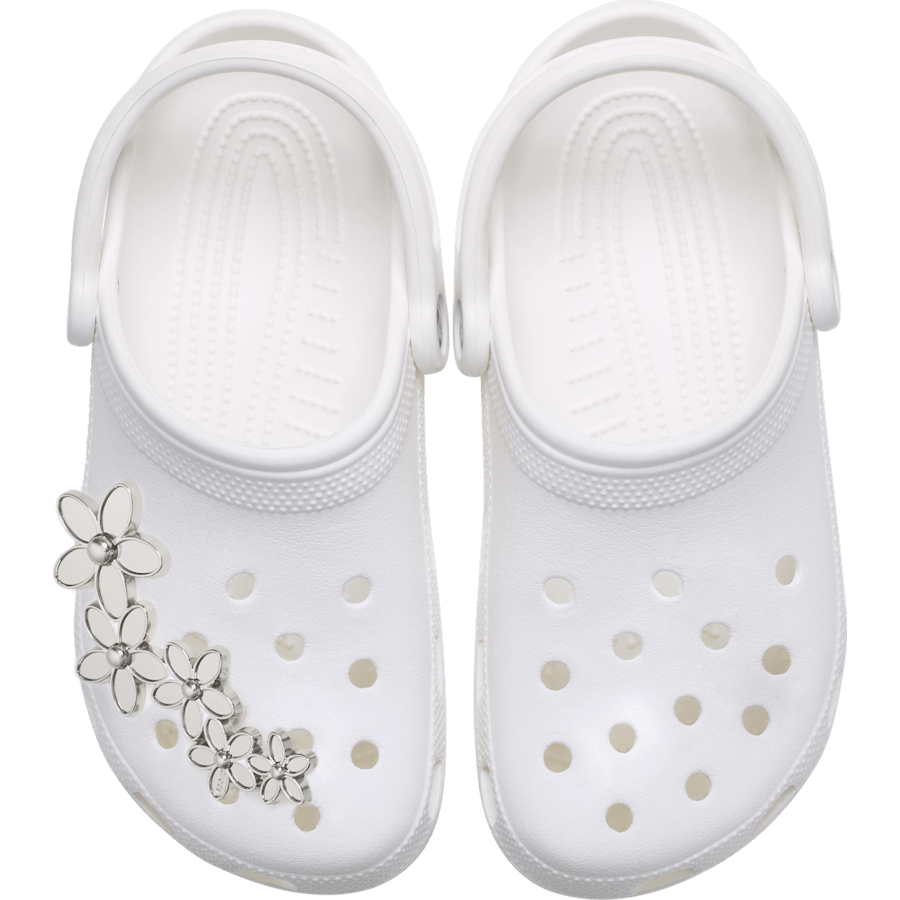 Mega Silver Flower Cluster - charm-on-shoes - Jibbitz Charms