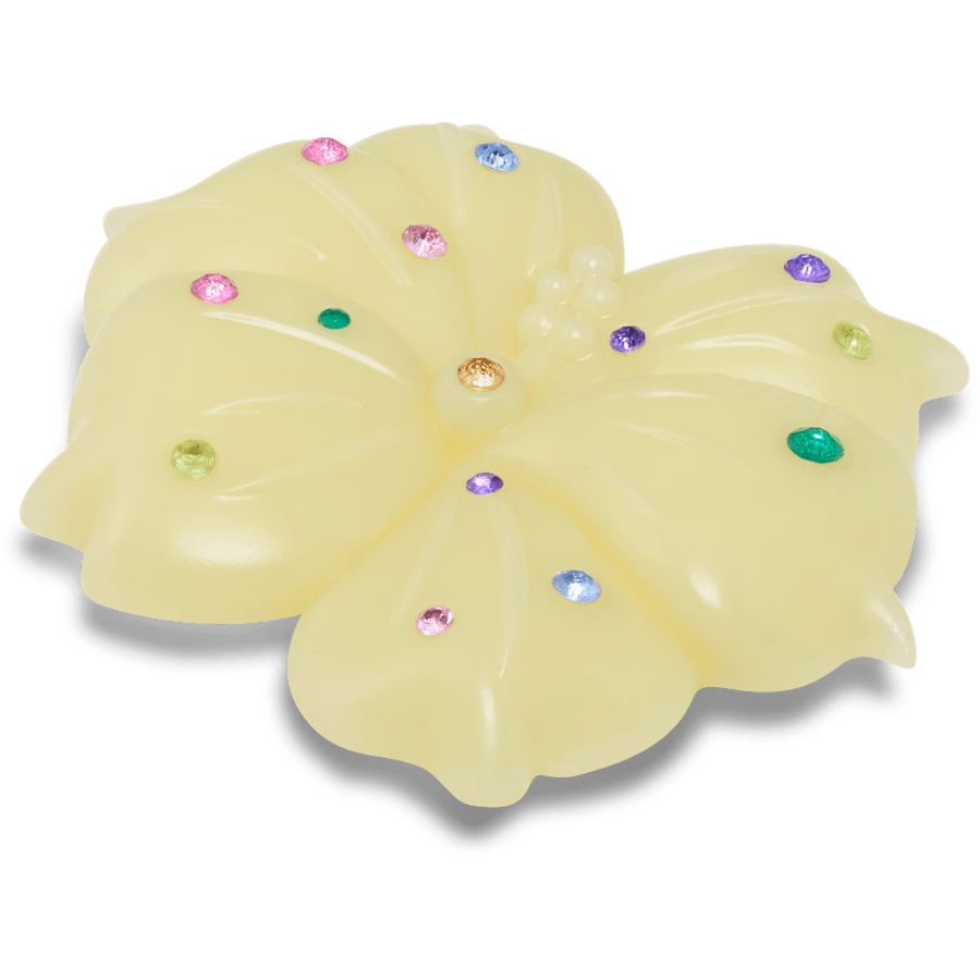Mega Yellow Gem Hibiscus - Custom Angle - Jibbitz Charms