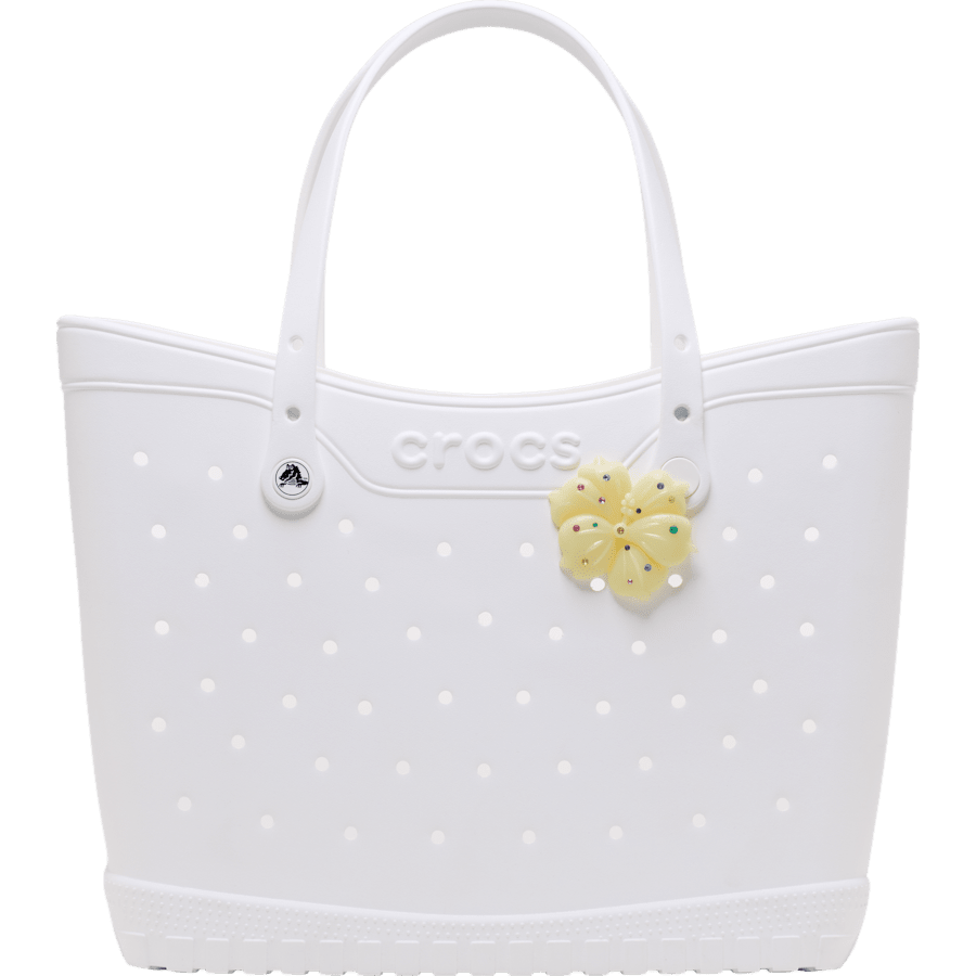 Mega Yellow Gem Hibiscus - charms on packing card - Jibbitz Charms