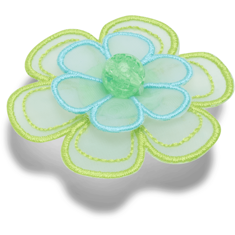 Green Mesh Flower - Custom Angle - Jibbitz Charms