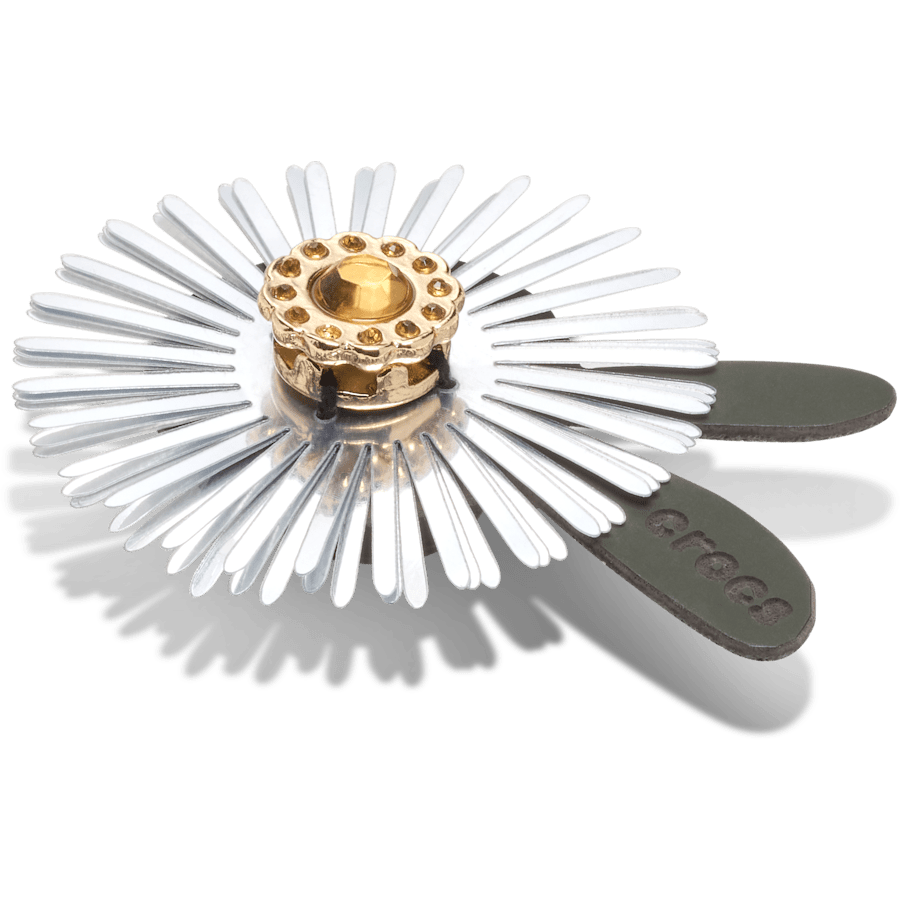 Silver Sequin Flower - mukautettu kulma - Jibbitz Charms