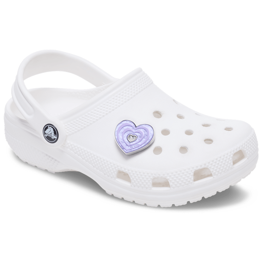 Marbled Purple Heart - charm-on-shoes - Jibbitz Charms