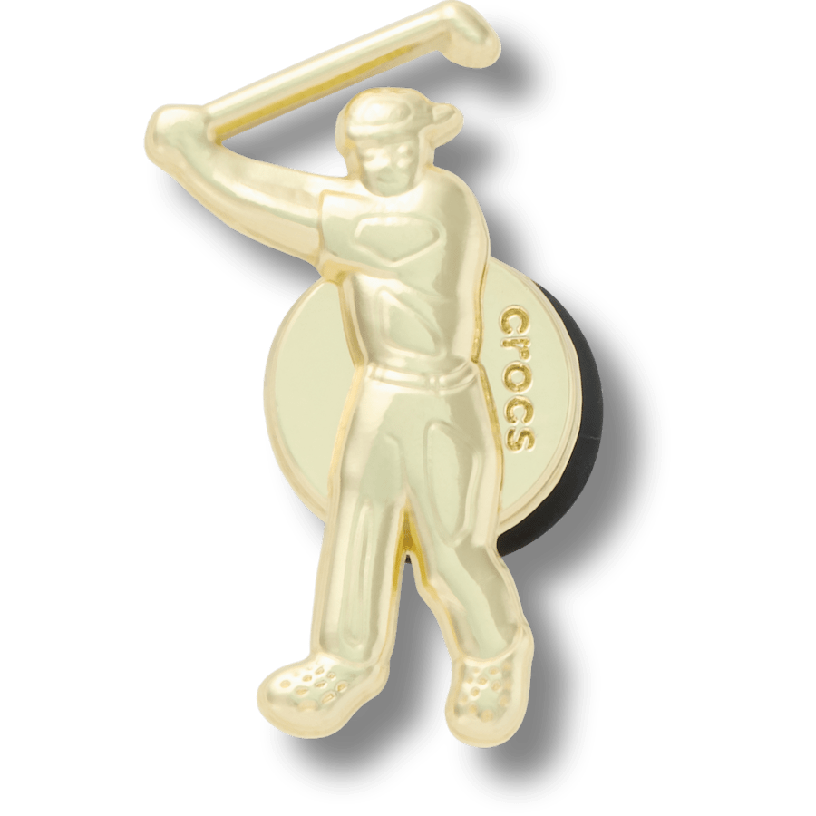 Gold Golfer - Charm view - Jibbitz Charms