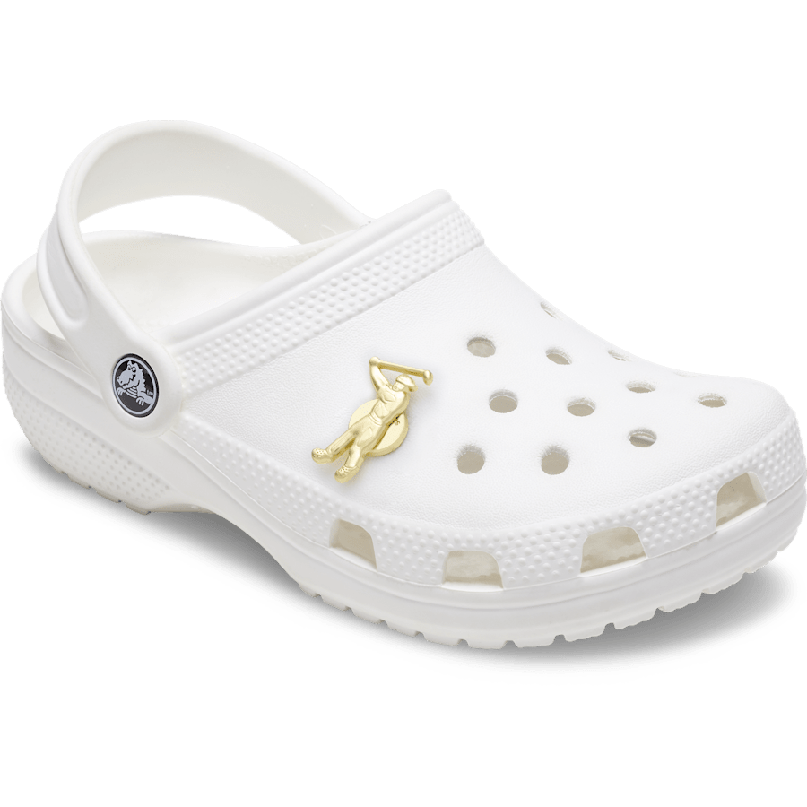Gold Golfer - Charm on shoes - Jibbitz Charms