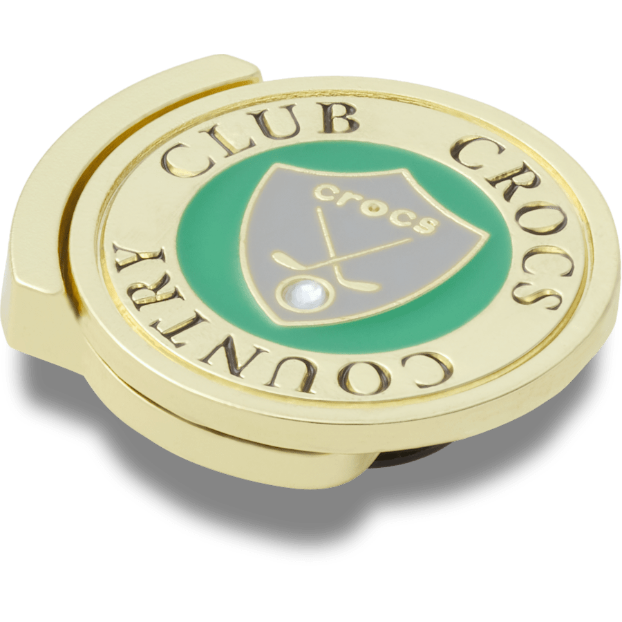 Gold Country Club Ball Marker - aangepaste hoek - Jibbitz Charms