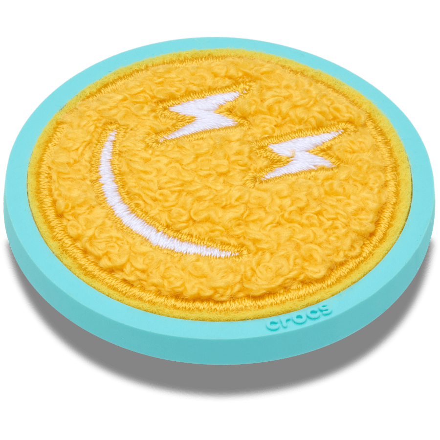 Mega Chenille Happy Face - angle personnalisé - Jibbitz Charms