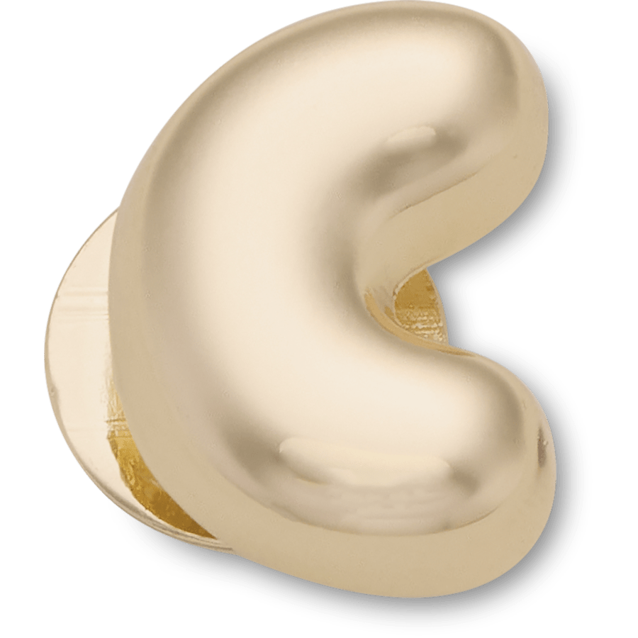 Gold Bubble Letter C - vue accessoire - Jibbitz Charms