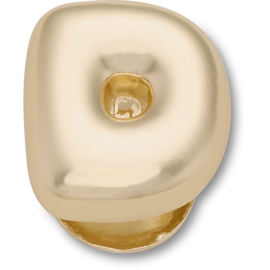 Gold Bubble Letter D - vue accessoire - Jibbitz Charms
