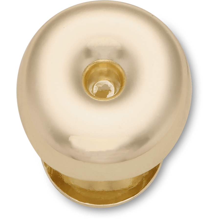Gold Bubble Letter O - vue accessoire - Jibbitz Charms