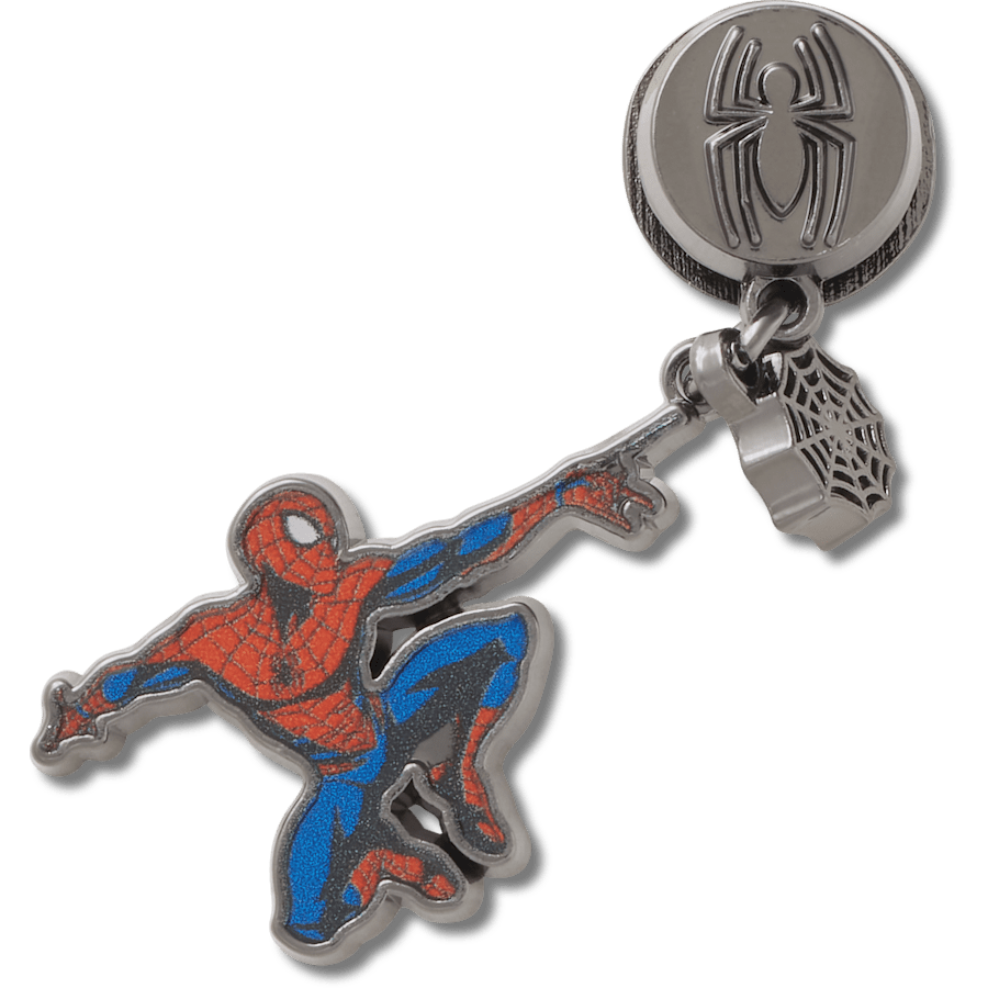Logo de Spider-Man en suspension Elevated - vue accessoire - Jibbitz Charms