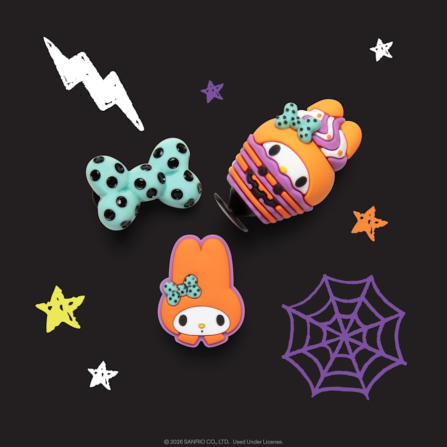 Color Crocs Collectibles Sanrio® Halloween 3 Pack Jibbitz™ Charms Blind Box - Front - Crocs
