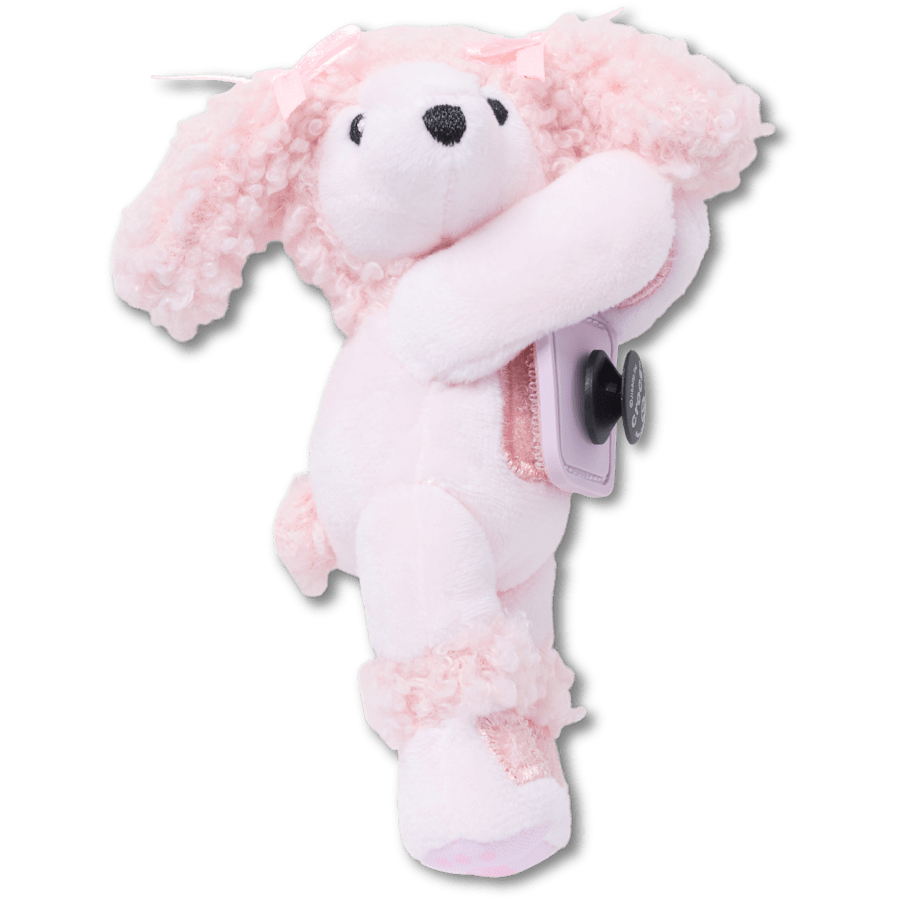 Huggitz Pink Poodle - accessoire weergave - Jibbitz Charms