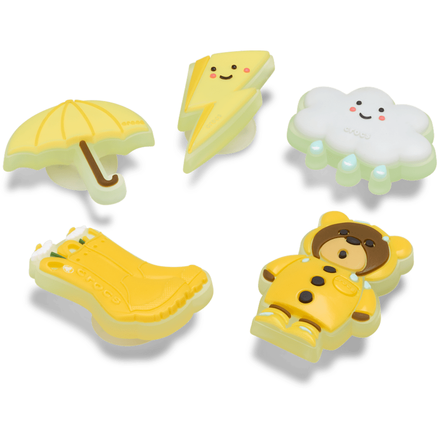 Cutie Rainy Bear 5 Pack - Custom Angle - Jibbitz Charms