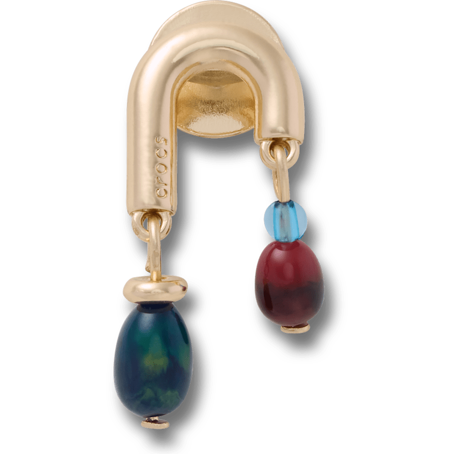 Asymmetrical Stone Drop - charm view - Jibbitz Charms