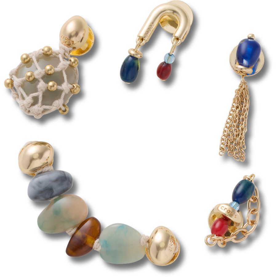 Stone and Gold 5 Pack - vue accessoire - Jibbitz Charms