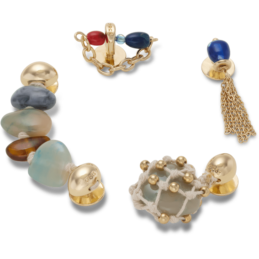Stone and Gold 5 Pack - angle personnalisé - Jibbitz Charms
