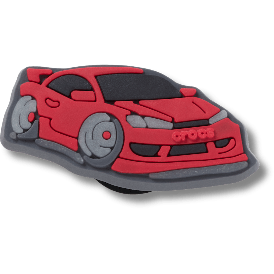 Voiture de course urbaine rouge - vue accessoire - Jibbitz Charms