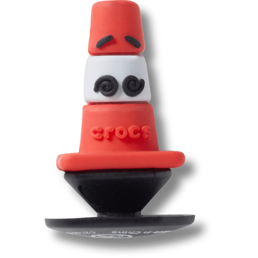 Petit cône de signalisation perplexe en 3D - vue accessoire - Jibbitz Charms