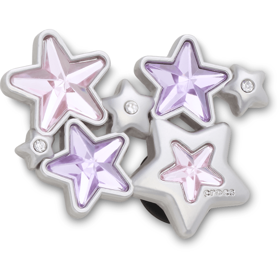 Purple and Pink Gem Star Cluster - accessoire weergave - Jibbitz Charms