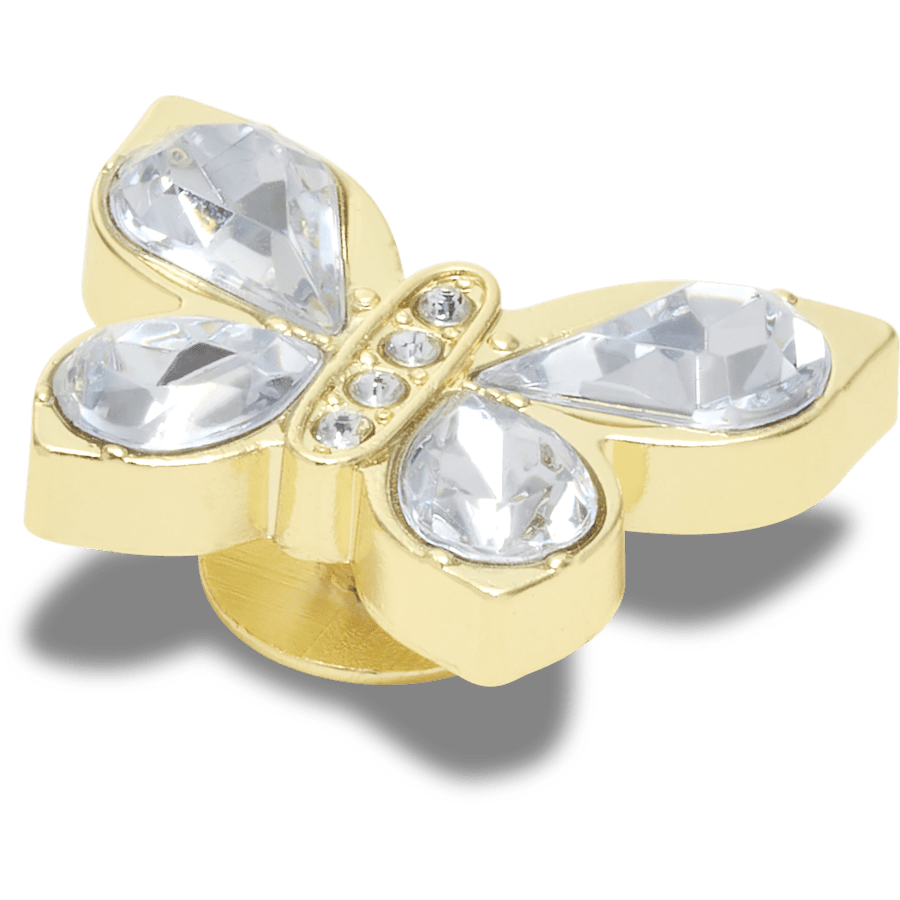 Gold Gem Butterfly - benutzerdefinierter Winkel - Jibbitz Charms