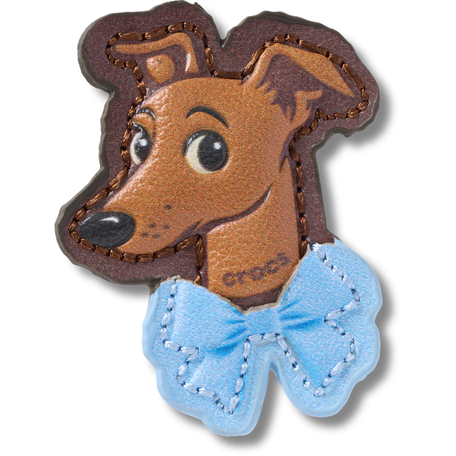 Romantic Greyhound Puppy - charm view - Jibbitz Charms