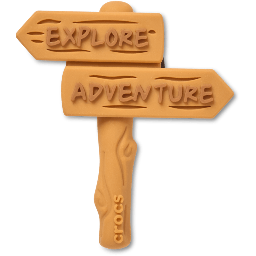 Explore and Adventure Train Sign - accessoire weergave - Jibbitz Charms