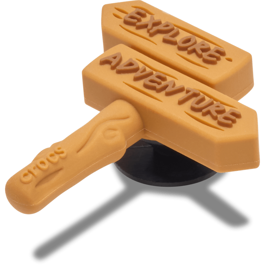 Explore and Adventure Train Sign - aangepaste hoek - Jibbitz Charms