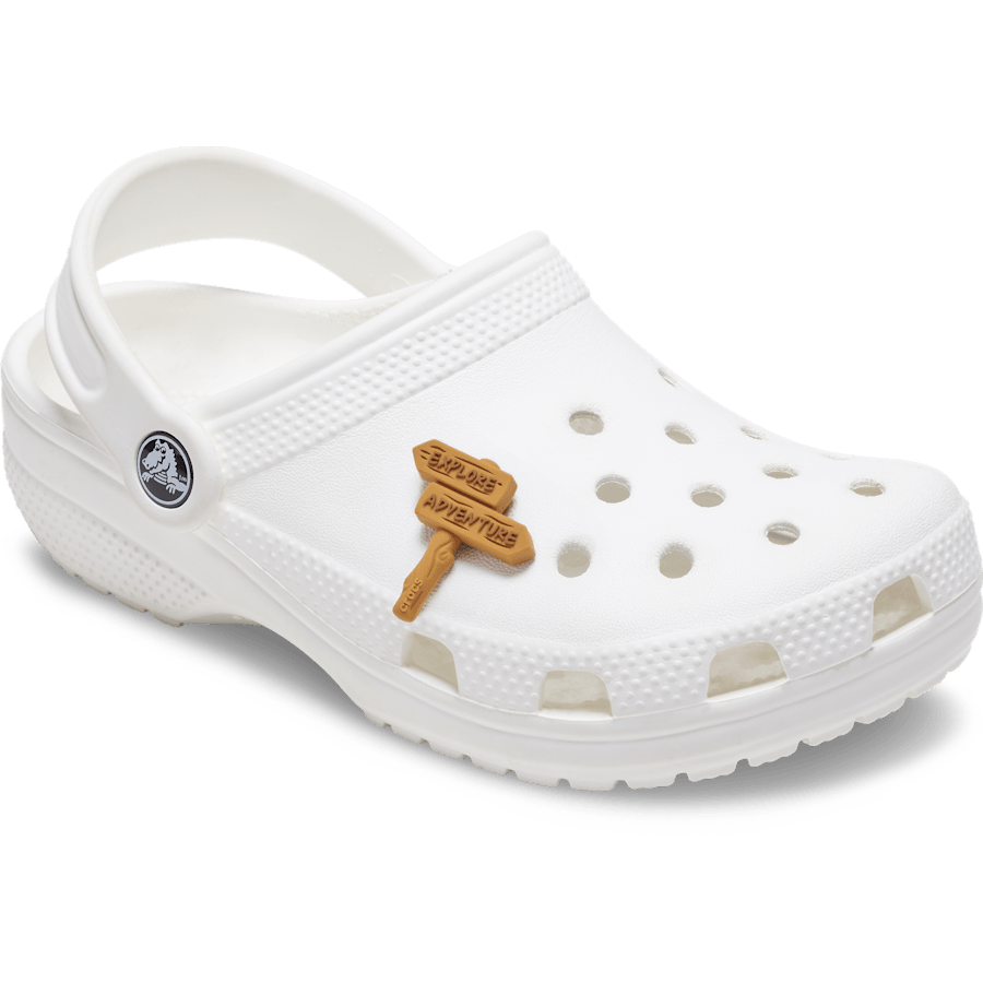 Explore and Adventure Train Sign - charm-on-shoes - Jibbitz Charms