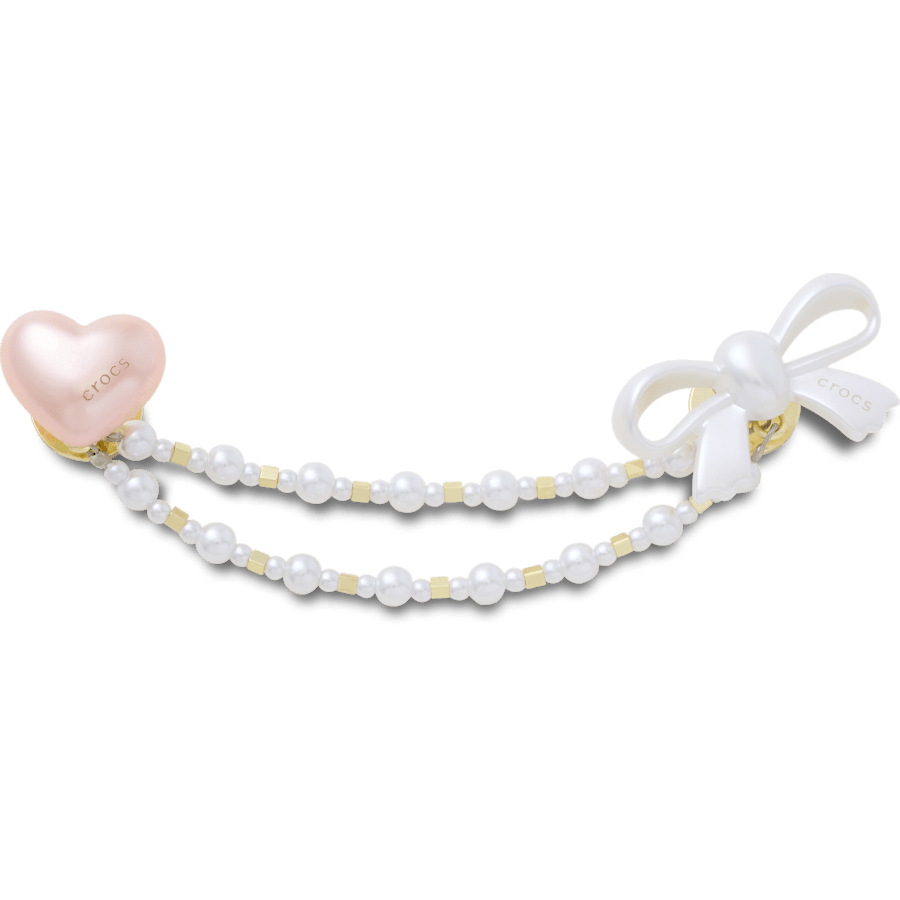 Heart and Bow Chain - Charm view - Jibbitz Charms