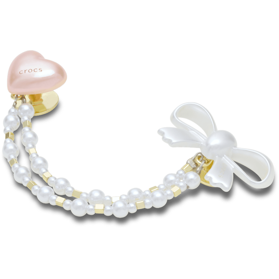 Heart and Bow Chain - Custom Angle - Jibbitz Charms