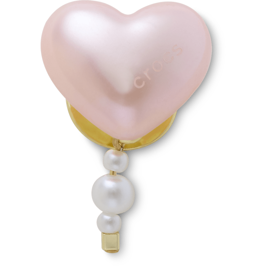 Pink Pearl Heart - Zubehöransicht - Jibbitz Charms