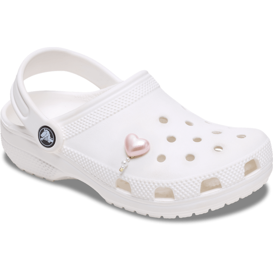 Pink Pearl Heart - charm-on-shoes - Jibbitz Charms