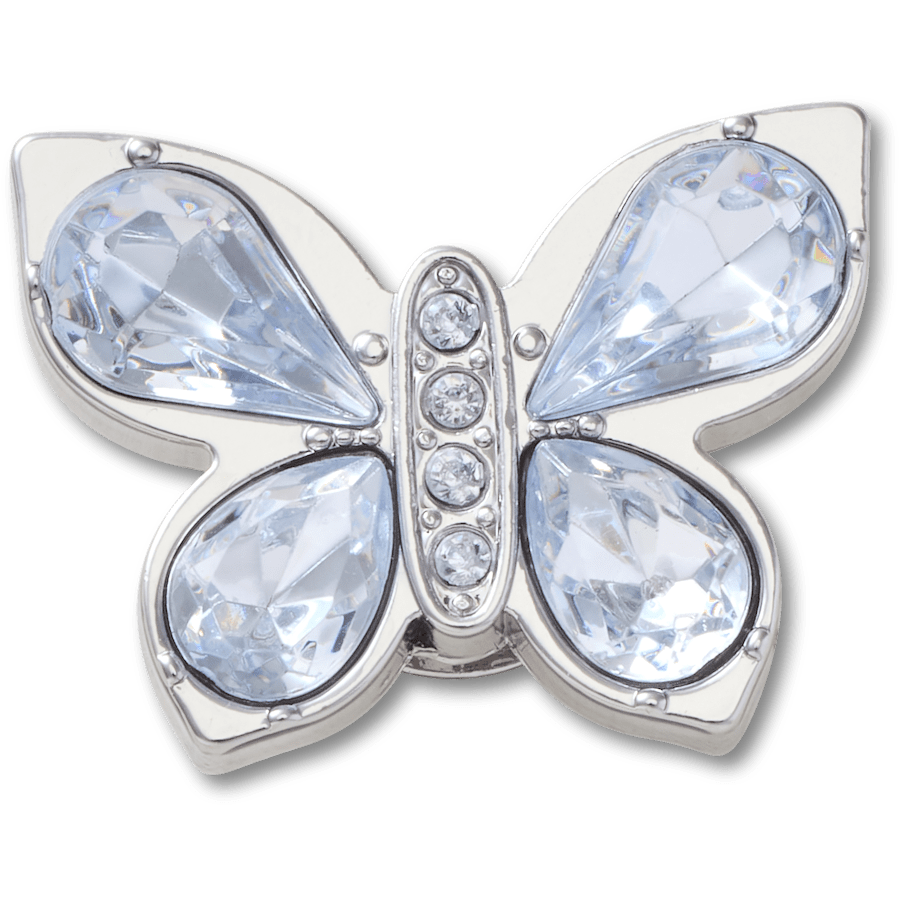 Silver Gem Butterfly - Zubehöransicht - Jibbitz Charms