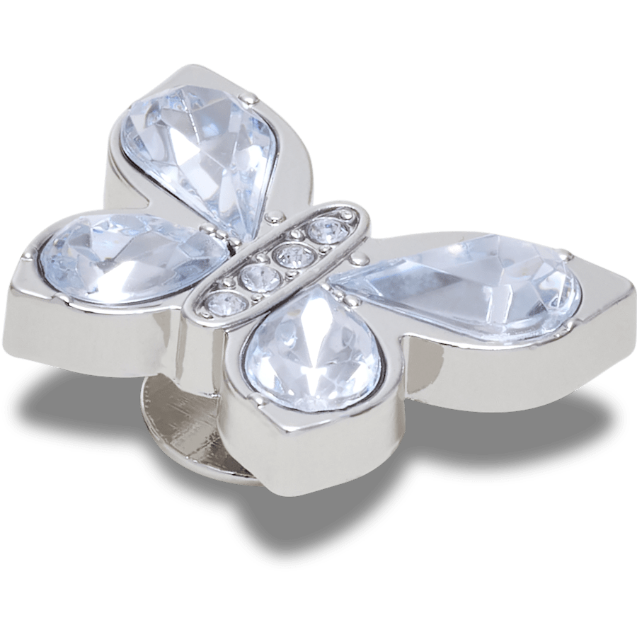Silver Gem Butterfly - benutzerdefinierter Winkel - Jibbitz Charms