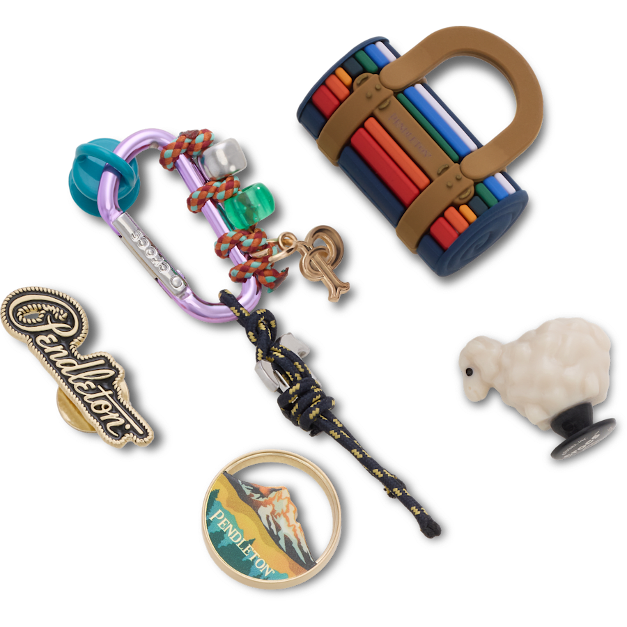 Pendleton Crocs 5 Pack Jibbitz - vue accessoire - Jibbitz Charms