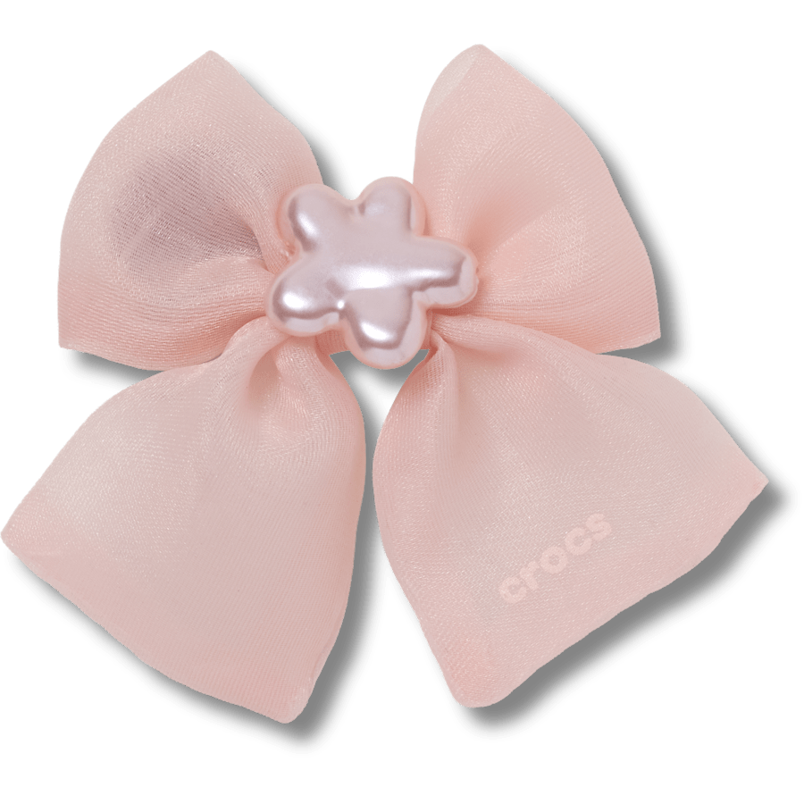 Boucle rose diaphane - vue accessoire - Jibbitz Charms