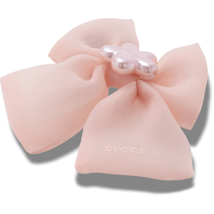 Boucle rose diaphane - Angle personnalisé - Jibbitz Charms