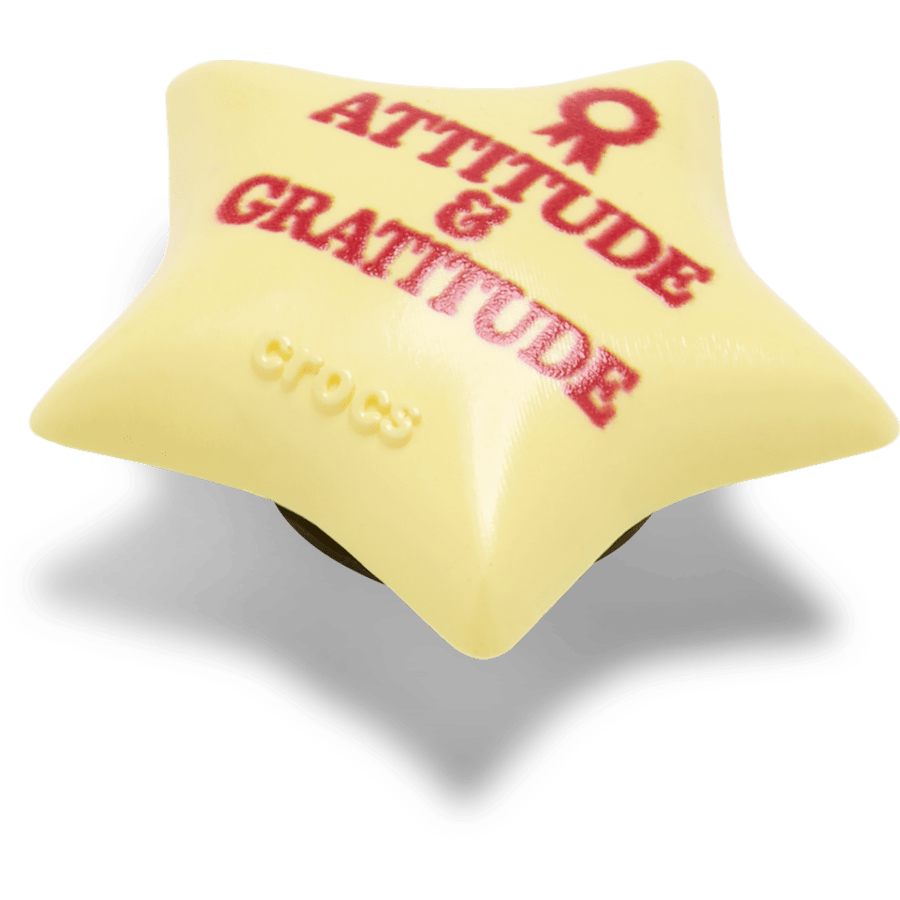 Attitude and Gratitude - mukautettu kulma - Jibbitz Charms