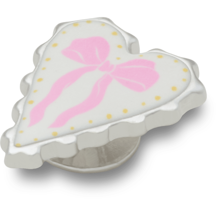 Bow and Heart Enamel Icon - angle personnalisé - Jibbitz Charms