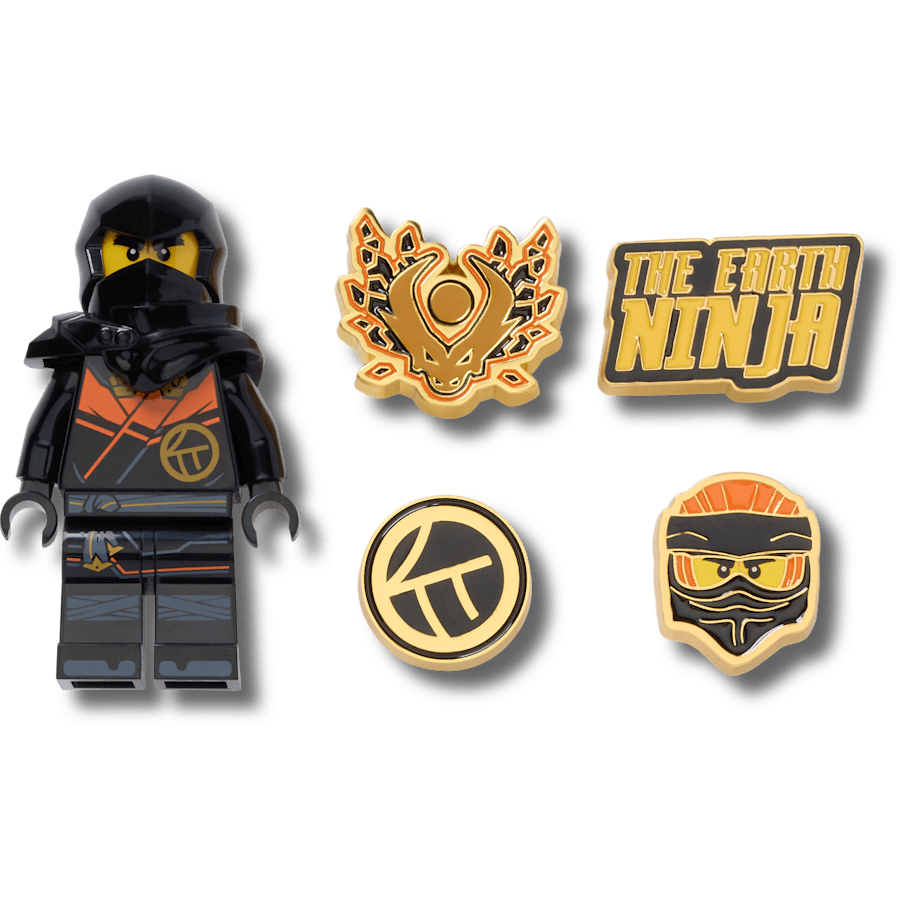 LEGO® NINJAGO® Cole 5 Pack - lisävarustenäkymä - Jibbitz Charms
