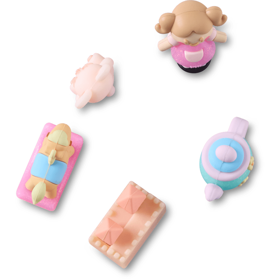 Tiny Doll Toys 5 Pack - vue accessoire - Jibbitz Charms