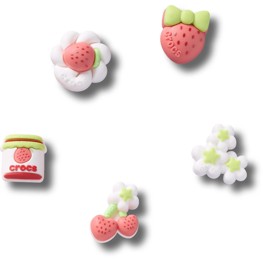 Väri Tiny Strawberries 5 Pack - Sivu - Crocs
