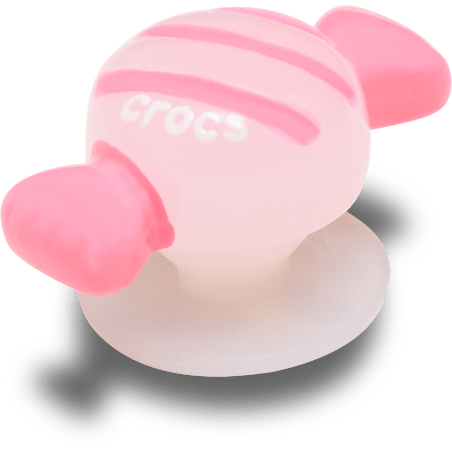 Pink and White Striped Candy Piece - mukautettu kulma - Jibbitz Charms