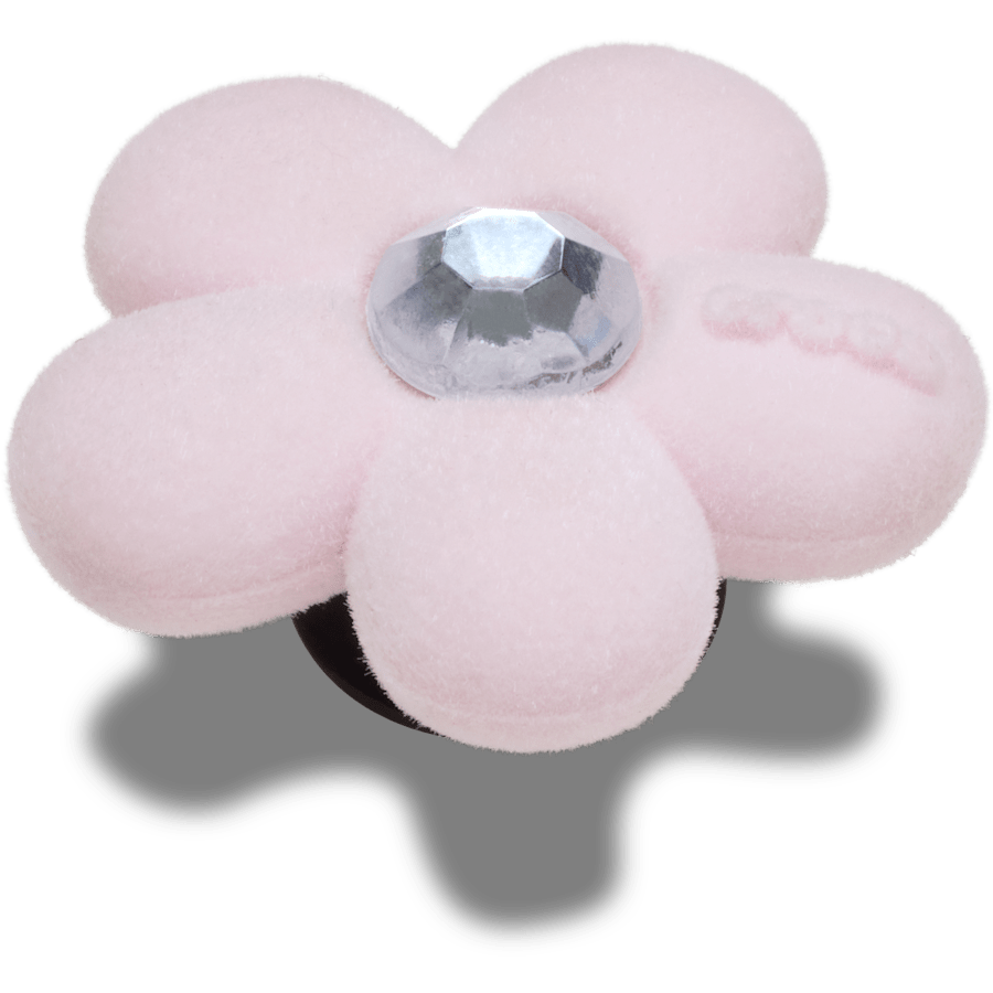 Rhinestone Flocked 5 Petal Flower - angle personnalisé - Jibbitz Charms