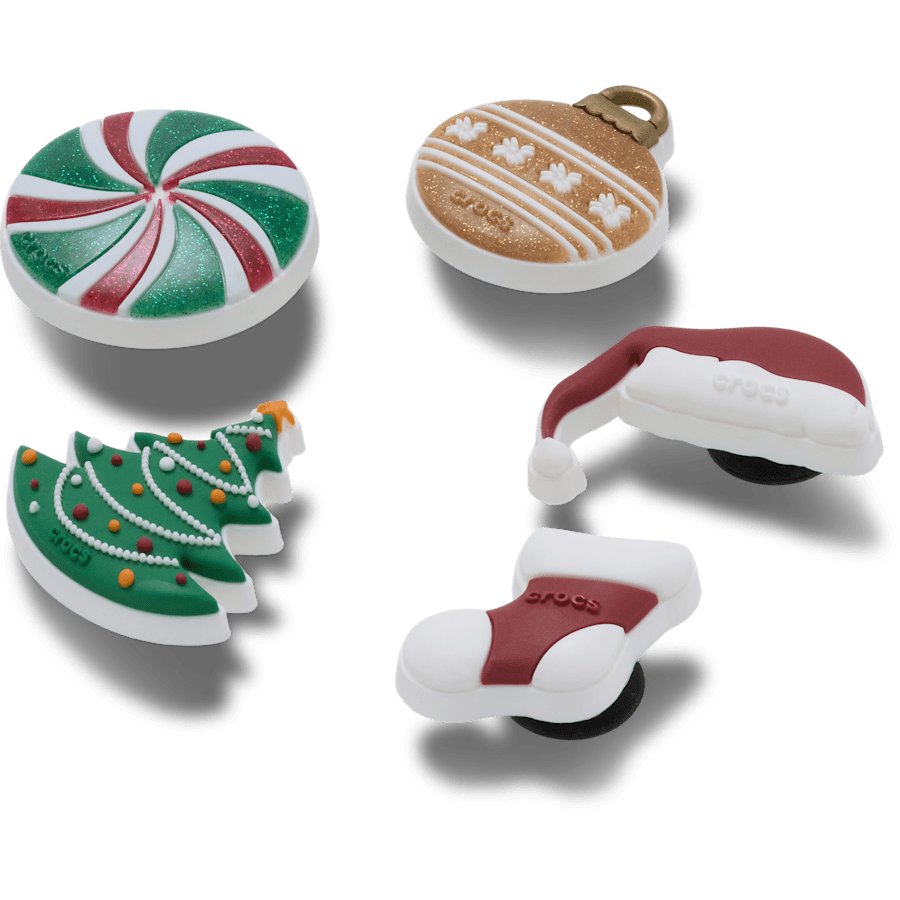 Nostalgic Noel Santa 5 Pack - Angle personnalisé - Jibbitz Charms