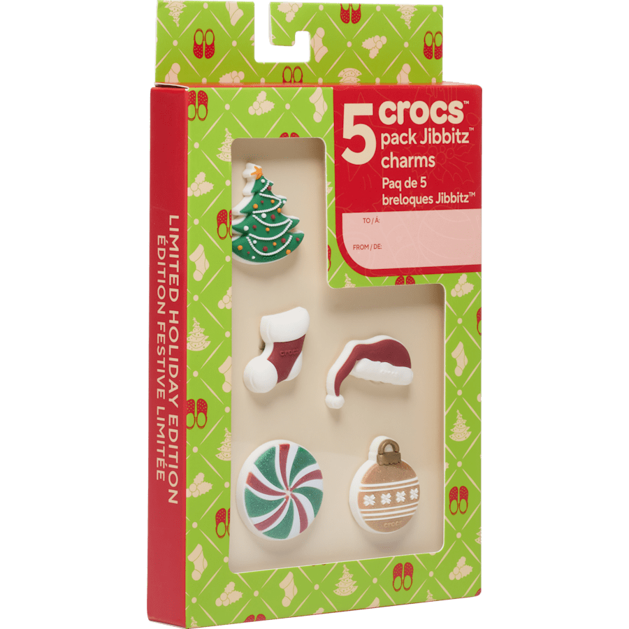 Nostalgic Noel Santa 5 Pack - accessoires sur la carte du colis - Jibbitz Charms
