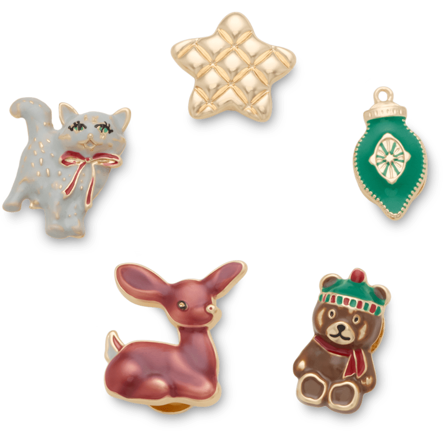 Nostalgic Holiday 5 Pack - vue accessoire - Jibbitz Charms